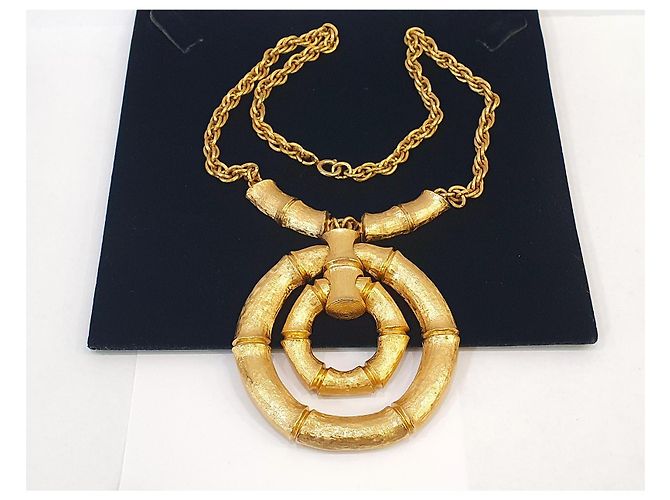 Autre Marque Collana con pendente Napier Bamboo D'oro - vista 5