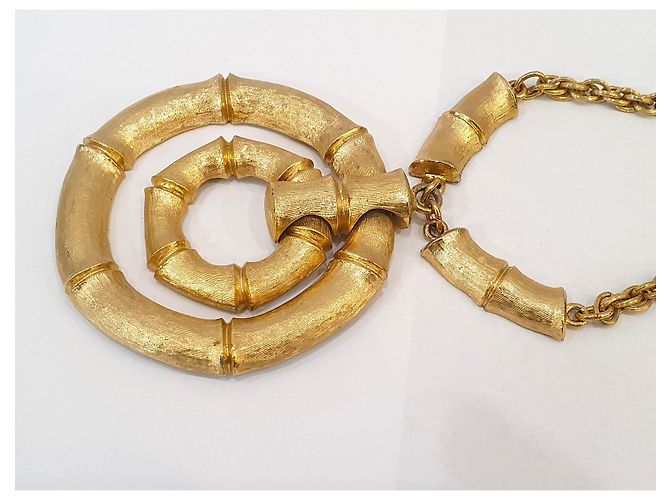 Autre Marque Collana con pendente Napier Bamboo D'oro - vista 8