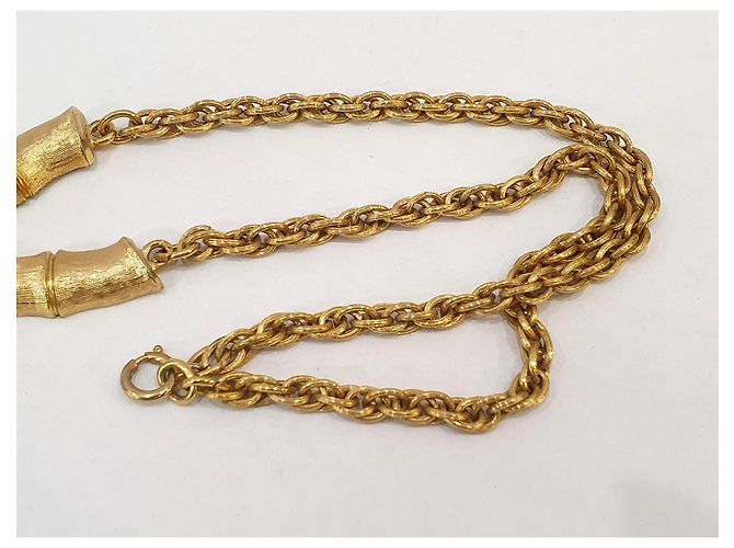 Autre Marque Collana con pendente Napier Bamboo D'oro - vista 9