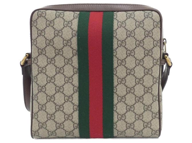 Borsa a tracolla Gucci Ophidia Marrone Beige - vista 2