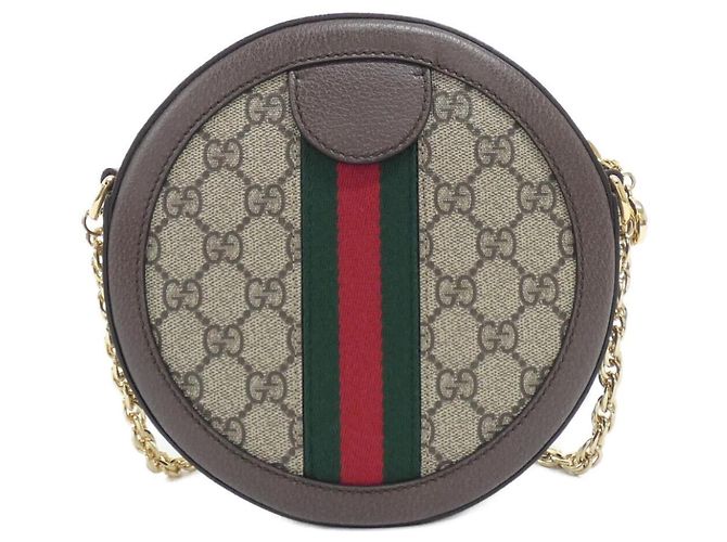 Borsa a tracolla Gucci Ophidia Beige and Brown Marrone - vista 2