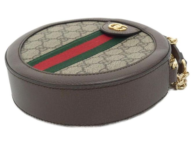 Borsa a tracolla Gucci Ophidia Beige and Brown Marrone - vista 3