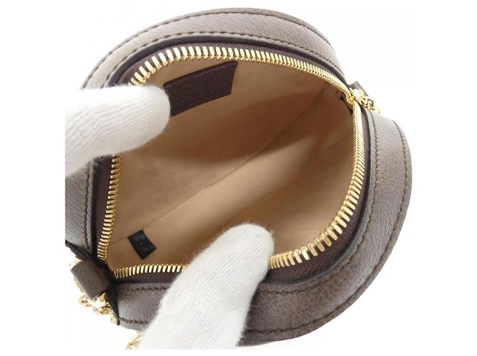 Borsa a tracolla Gucci Ophidia Beige and Brown Marrone - vista 6