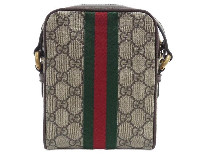 Borsa a tracolla Gucci Ophidia Marrone Beige - vista 2