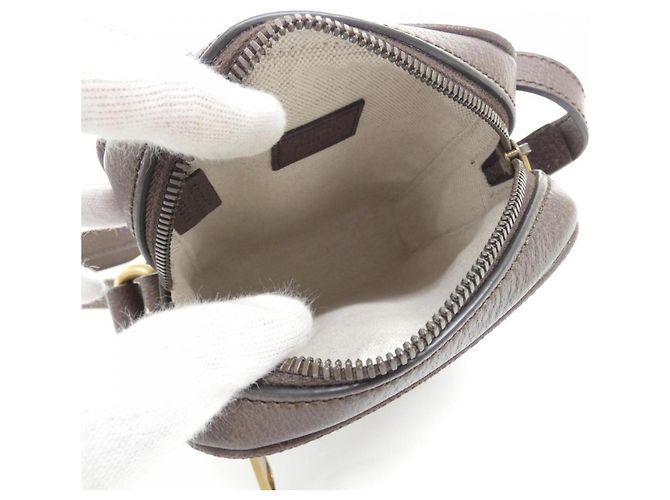 Borsa a tracolla Gucci Ophidia Marrone Beige - vista 8