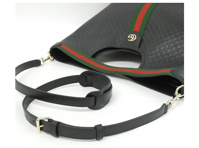 Borsa Gucci Ophidia 865452 BAAAJ Nero - vista 7