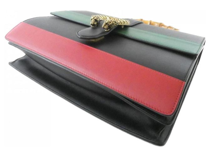 Borsa Gucci Dionysus Nero Rosso Verde - vista 3