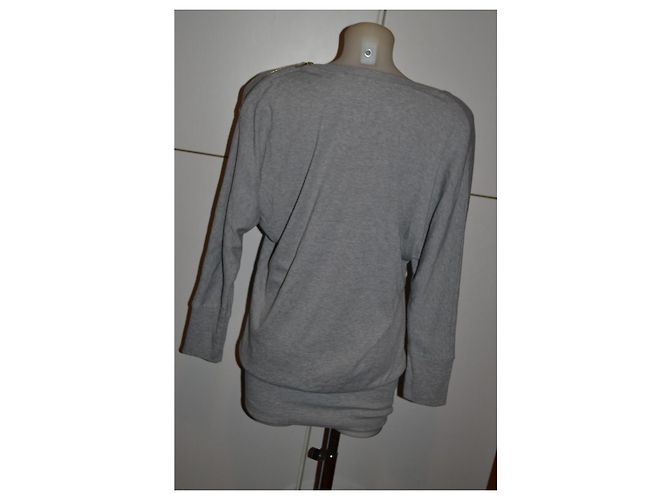 Sudadera gris Elisabetta Franchi con estampado - vista 3