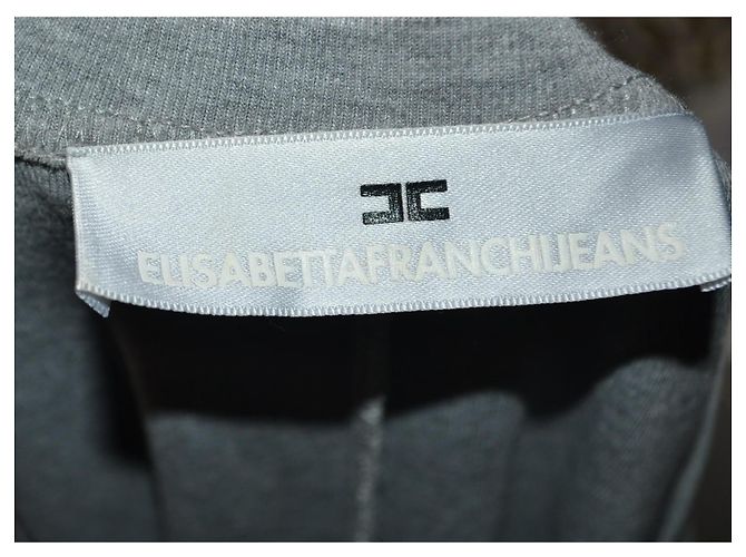 Sudadera gris Elisabetta Franchi con estampado - vista 4