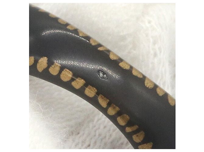 Anello in resina marrone scuro Chanel - vista 6