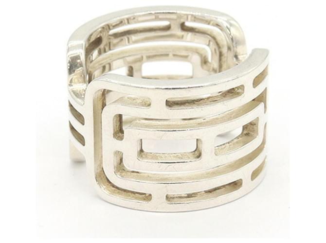 Ring Anello Hermès Arcan GM Argento - vista 3