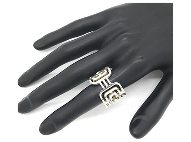Ring Anello Hermès Arcan GM Argento - vista 6