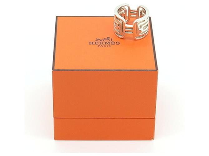 Ring Anello Hermès Arcan GM Argento - vista 7