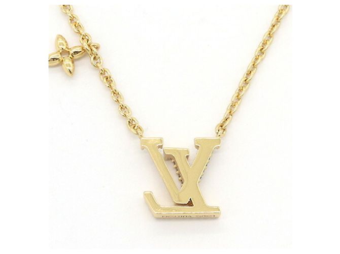 Collana Louis Vuitton LV Iconic in metallo dorato D'oro - vista 2