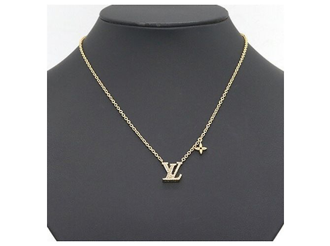 Collana Louis Vuitton LV Iconic in metallo dorato D'oro - vista 4