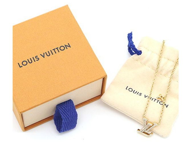 Collana Louis Vuitton LV Iconic in metallo dorato D'oro - vista 5