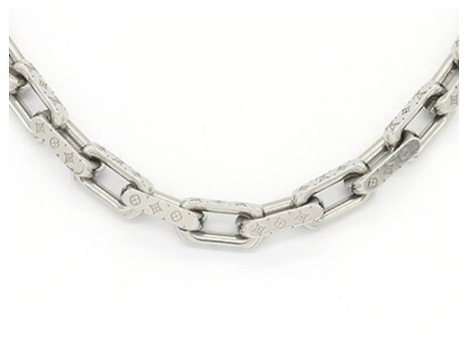 Collana a Catena Monogram Louis Vuitton M00307 Argento - vista 2