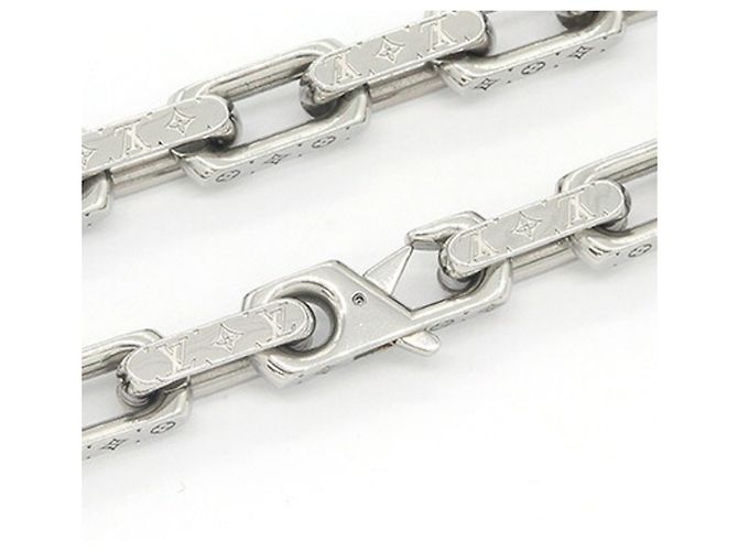 Collana a Catena Monogram Louis Vuitton M00307 Argento - vista 3