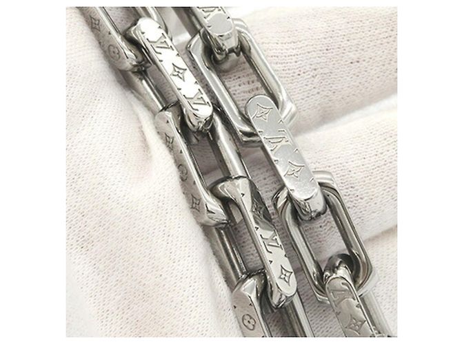 Collana a Catena Monogram Louis Vuitton M00307 Argento - vista 4