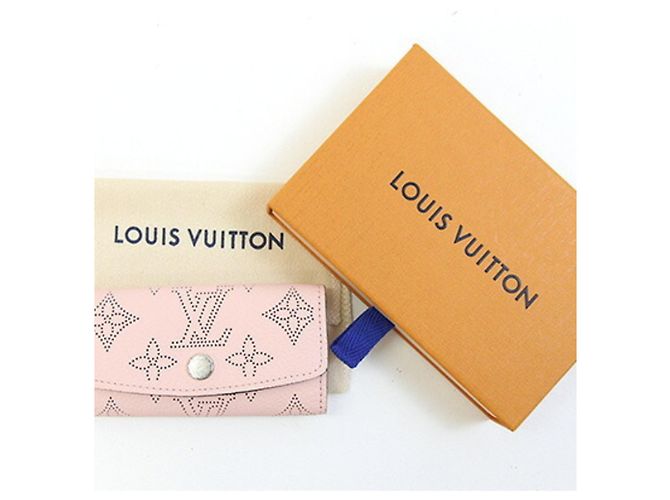 Porta-chaves Louis Vuitton em couro Mahina Marrom - vista 5