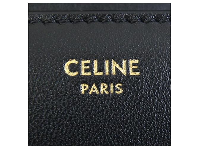 Céline Celine Triomphe Small Flap Wallet Schwarz - Ansicht 4
