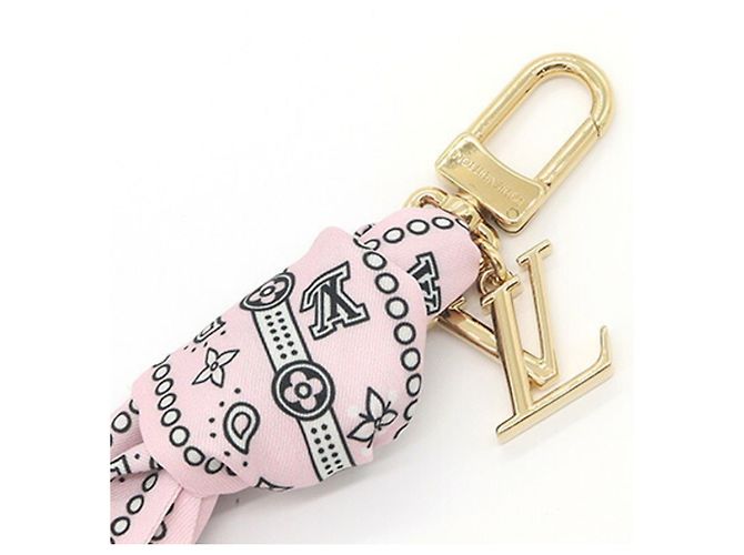 Accessorio Portachiavi Louis Vuitton Rosa D'oro - vista 3
