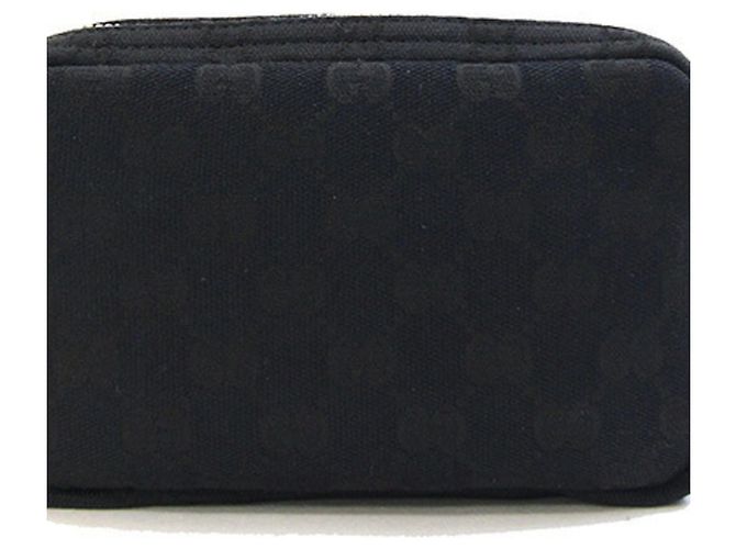 Borsa a tracolla Gucci in tela e pelle nera Nero - vista 2