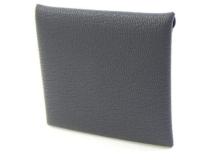 Hermès Hermes Bastia Verso Wallet/Coin Case Blue Grey - view 2