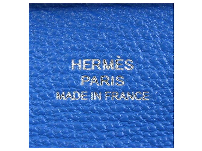 Hermès Hermes Bastia Verso Wallet/Coin Case Blue Grey - view 4