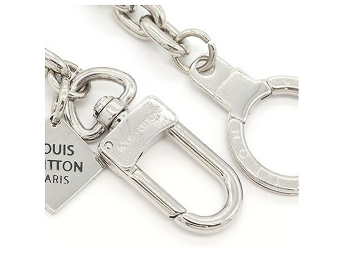 Louis Vuitton Silver Metal Wallet Chain Silvery - view 2
