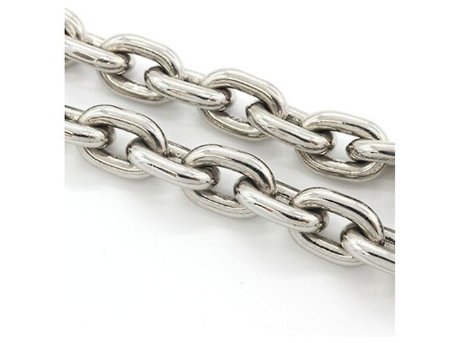Louis Vuitton Silver Metal Wallet Chain Silvery - view 3