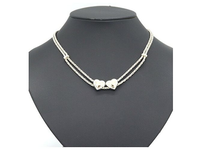 Collana Cuore Double Rope Tiffany & Co. Argento D'oro - vista 8