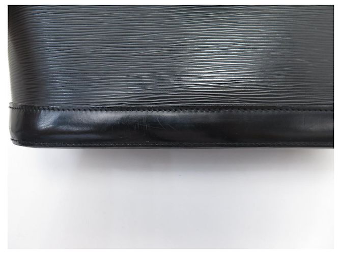 SAC A MAIN LOUIS VUITTON ALMA PM M40302 EN CUIR EPI NOIR LEATHER HAND BAG - vue 14