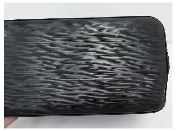 SAC A MAIN LOUIS VUITTON ALMA PM M40302 EN CUIR EPI NOIR LEATHER HAND BAG - vue 15