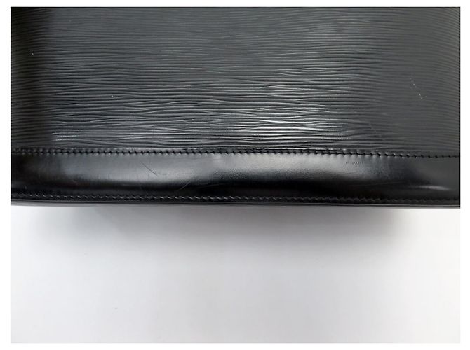 SAC A MAIN LOUIS VUITTON ALMA PM M40302 EN CUIR EPI NOIR LEATHER HAND BAG - vue 17