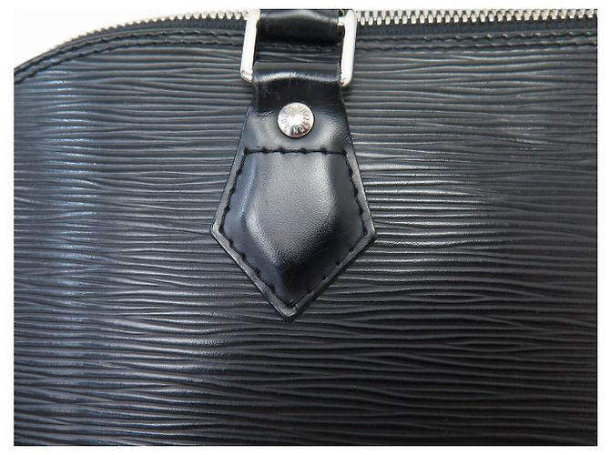 SAC A MAIN LOUIS VUITTON ALMA PM M40302 EN CUIR EPI NOIR LEATHER HAND BAG - vue 18