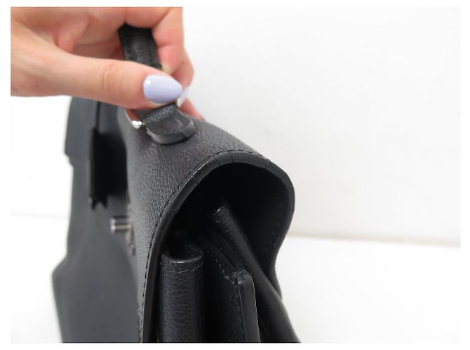 BORSA A MANO LOUIS VUITTON LOCKME EVER M51395 IN PELLE NERA BORSA A TRACCOLLA Nero - vista 19
