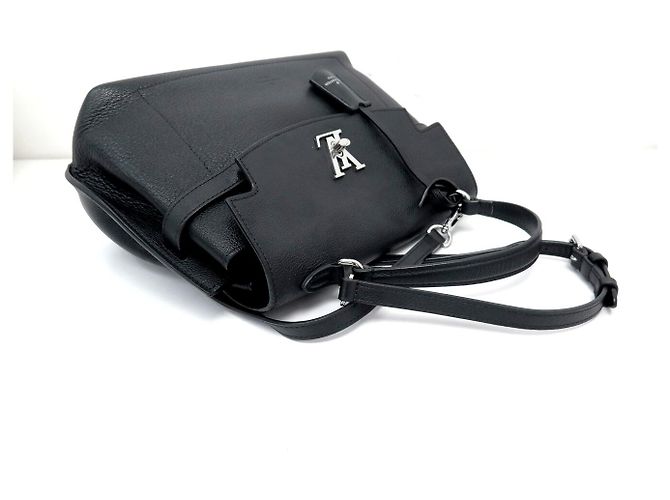 BORSA A MANO LOUIS VUITTON LOCKME EVER M51395 IN PELLE NERA BORSA A TRACCOLLA Nero - vista 4