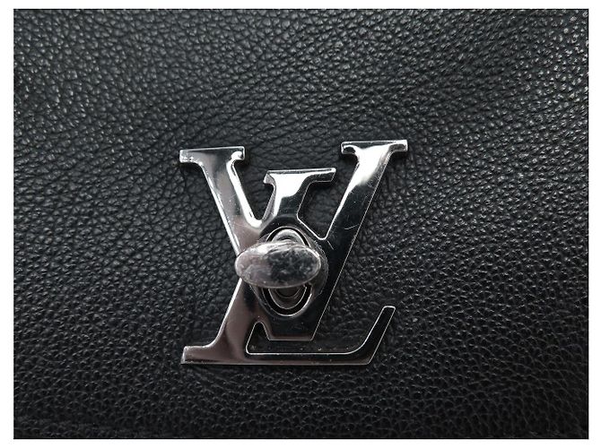 BORSA A MANO LOUIS VUITTON LOCKME EVER M51395 IN PELLE NERA BORSA A TRACCOLLA Nero - vista 7