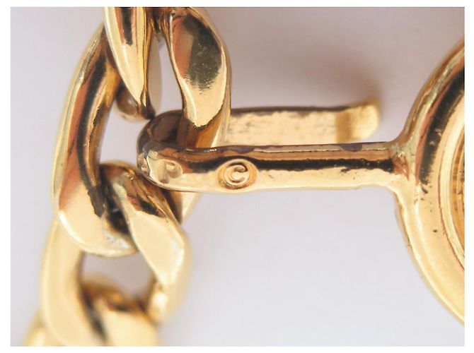 VINTAGE GÜRTEL COLLIER CHANEL SAUTOIR MEDAILLON KETTE NECKLACE BELT Golden - Ansicht 4