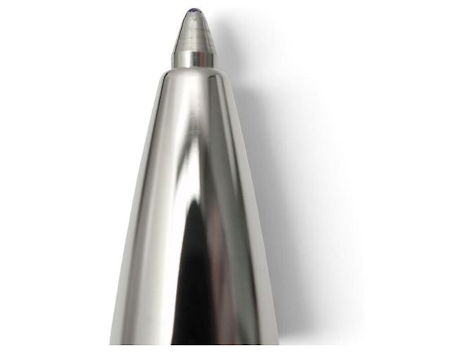 NEUER ALFRED DUNHILL SENTRYMAN KUGELSCHREIBER MIT DIAMANTSPITZE Silber - Ansicht 2