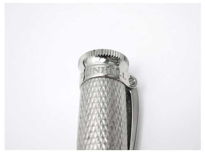 NEUER ALFRED DUNHILL SENTRYMAN KUGELSCHREIBER MIT DIAMANTSPITZE Silber - Ansicht 6