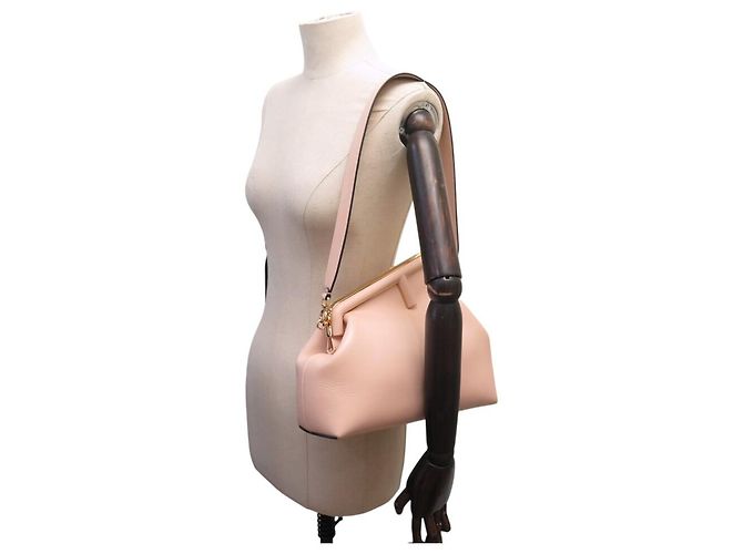 NUEVO BOLSO DE MANO FENDI FIRST MEDIUM 8BP127 EN CUERO ROSA BOLSO DE HOMBRO - vista 3
