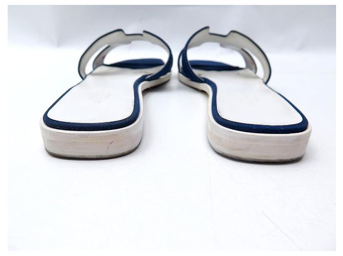 Hermès SCARPE SANDALI HERMES ORAN MULES H021056Z 39.5 BLU NAVY - vista 6