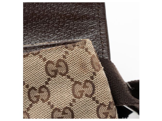 Bolso cinturón Gucci GG Canvas con hebilla Castaño Beige - vista 10