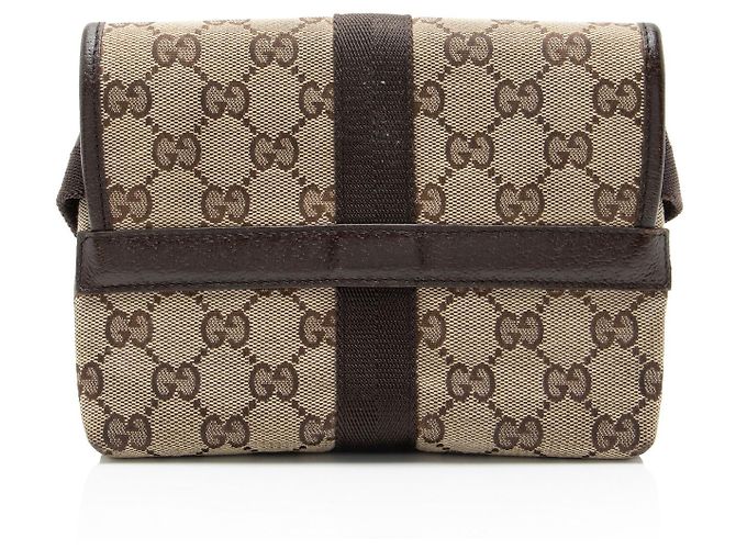 Bolso cinturón Gucci GG Canvas con hebilla Castaño Beige - vista 3