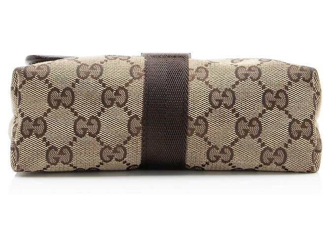 Bolso cinturón Gucci GG Canvas con hebilla Castaño Beige - vista 4