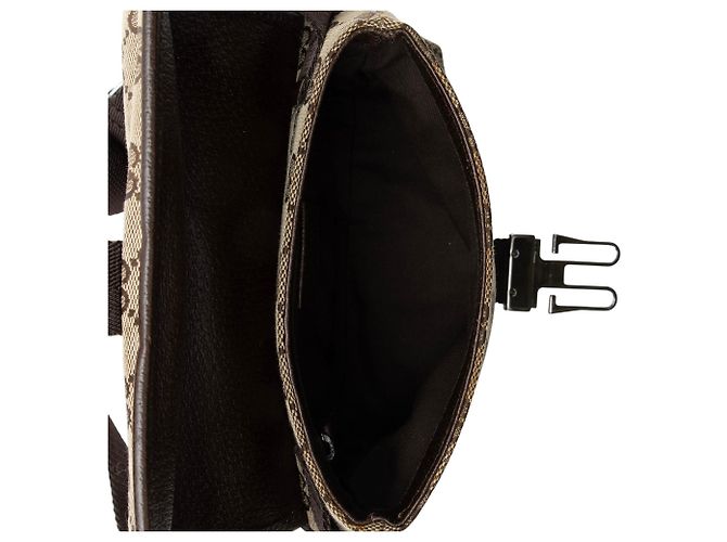 Bolso cinturón Gucci GG Canvas con hebilla Castaño Beige - vista 7