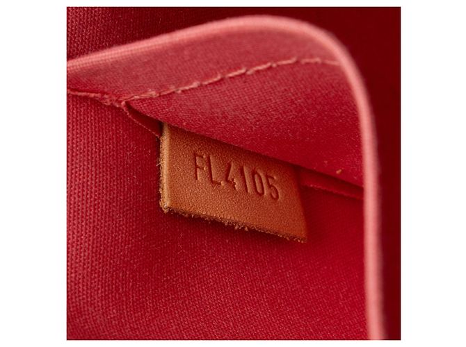 Borsa Satchel Louis Vuitton Monogram Vernis Alma PM Arancione - vista 6