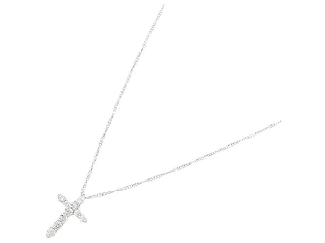 Autre Marque Colar de Diamantes Pt900 Pt850 Prata - vista 2